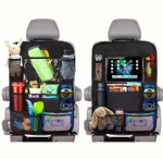 Car Back Seat Organizer with Tablet Holder and Baby Car Seat Mirror Auto Car Backseat Organizer