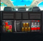 High Capacity Car Backseat Organizer Auto Trunk Hanging Storage Bag with Adjust Straps Car Backseat Organizer