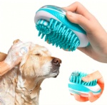 Customize 2 In 1 Pet Bathroom Massage Bathing Grooming Cleaning Cats Dog Shower Shampoo Pet Bath Brush For Dogs
