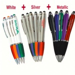 OEM Plastic Promotional Logo Pen with stylus touch Screen ballpoint Pen-custom color and logo ball pens
