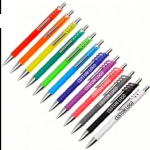 promotional plastic custom logo ballpoint pens with smooth writing black or blue ink ball pen