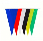 OEM ODM Best Quality Custom Polyester Fabric Pennant String Flag Triangle Bunting Banner For Celebration Decoration