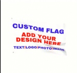 90x150cm 100% polyester flag custom 3x5 outdoor promotion silk screen printing logo big large custom flag