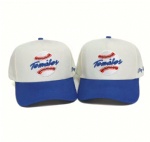 Custom 100% Cotton Structured Sports Hat 5 Panel Embroidery Logo Baseball Cap Hat Baseball Plastic Buckle