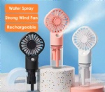 Gift Sets Mini Handheld Misting Fan Rechargeable Outdoor Portable Hand Water Spray Mister Mist Fan with Water Spray Mist Bottle