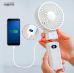 Portable Mini Handheld Fans With Power Bank Hot Sale Rechargeable Cooling USB Small Lash Fan Hand Held