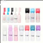 Custom Salon Empty Clear Plastic 120ml squeeze applicator bottles for hair oil hair dye bottle