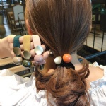 Fashion Colorful Hair Tie Korean Simple Design Elastic Hair Ring Hair Band For Women