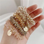 European and American exaggerated design shining full drill colon scrunchie Personality ethos simple hair accessories