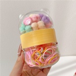 100pcs/box Fashion high stretch colorful kids mini rubber band and Soft not hurt hair small scrunchie hair ring