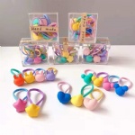 High stretch 10-piece set baby hair band Candy colored head rope for children girls accessories