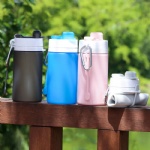 550ML Folding Silicone Milk Carton Water Bottles Eco Friendly Collapsible Drinking Insulated Water Bottle