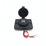 Panel Mount DC 12V Dual 3.1A Coach Seat USB Charging Socket Port 24V USB Chargers for Bus