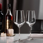 OEM 400ml lead free crystal wine glass cup luxury Modern transparent red wine glass goblets