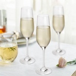 Crystal Shapes Wedding Wine Glasses Champagne Flutes Water Wine Goblet