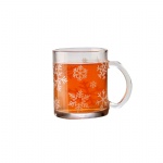 335ml Soda lime glass mug tea cup glass coffee mug with custom logo printing all around