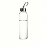 Glass Bottles Eco Friendly Bpa Free Stainless Steel Lid Drinking Bottle 500ml Drinking Custom Glass Water Bottle