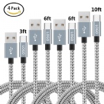 Oem Logo Braided 3A 1m 2m 3m 3ft 6ft 10ft phon Charger Fast Charging Usb Data Cable For charger Cable