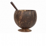 Eco-friendly Vegan Organic Drinking Coco Cup,Mini Coconut shell Bowl For Hawaii Juice+coconut Bowl Mini
