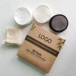 Reusable Zero Waste Bamboo Cotton Makeup Remover Pads Washable and Eco-Friendly For All Skin Type Bamboo Pad Custom LOGO Package