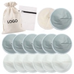 Washable Breast Pads Leak Proof Organic Bamboo Contoured Reusable Nursing Pads Super Absorbent Breastfeeding Pads