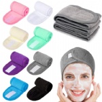 Spa Facial Headband Head Wrap Terry Cloth Headband Stretch Towel for Bath Makeup and Sport Washable