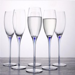 Custom Logo 250 ml Clear Cheap Drinking Glass Champagne glasses Champagne flute
