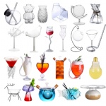 Creative Cocktail Glasses Clear Crystal Unique Shape Glass Funny Drinking Cup for Bar Party