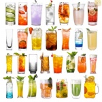 Highball Drinking Glasses for Water Wine Juice Square Cocktail Glasses for Party