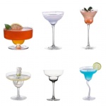Custom Logo Martini Cocktail Glasses Bar Long Stem Margarita Coupe Cocktail Glass No reviews yet