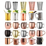 Travel Sublimation Stainless Steel Mug Hammered Copper Metal Mugs Cup Moscow Mule Copper Mugs