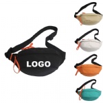 street wear bum bag Solid Color Nylon Waist Bag Fanny pack custom logo Hip Hop design lady crossbody shoulder bag