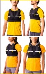 Reflective running sports backpack vest outdoor cell phone holder running vest with bottle holder for runner