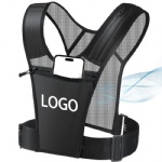 Custom Reflective running backpack Running hydration vest phone holder with bottle holder