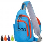 Functional trending colorful messenger bags light weight cell phone holder shoulder bag women and men sport cycling sling bag
