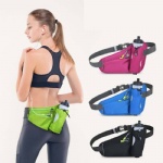 Travel fanny pack jogging accessories ODM OEM ultra light running bag custom printed logo water bottle belt sports