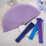 Spanish 23cm Handmade Promotional Wood Crafts Plain Wooden Folding Hand Fan