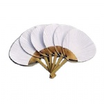 Wedding favor Japanese round paper fan White Paddle Fan for events wedding fan