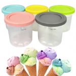 600ml customized reusable ice cream pints cups Replacement ice cream pint container for Ninja Creami Pints and Lids
