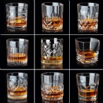 Customized Lead-Free Crystal Glass Whisky Glasses Brandy Vodka Liquor Whiskey cup shot glasses liquor glasses