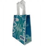 Recycled Grocery PP Laminated Custom Printed Tote Non Woven Shopping Bag With Logo
