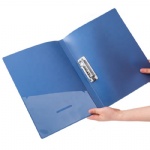 A4 Spring Opaque PP Cover Clip File Folder With Fastener