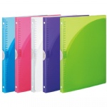 custom A4 clear plastic 30 hole ring binder