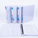 4 ring binder file manager circular ring view presentation binder transparent cover