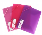 A4 Size Plastic File Folder Pp Document Bag With Elastic Band Closure