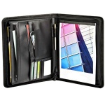 Promotional Gifts A4 PU Leather Folder Business Briefcase Portfolio padfolio With Logo