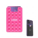 Silicone Suction Phone Case Adhesive Mount with Card Holder Silicone Adhesive Phone Holder