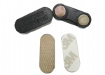 Name badge magnets with 2 magnets black color