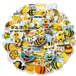 Little bee sticker children cartoon animal little bee iPad mobile phone computer suitcase graffiti sticker