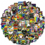90 rainbow Alpaca stickers colorful graffiti stickers cute colorful notebook refrigerator electric car stickers